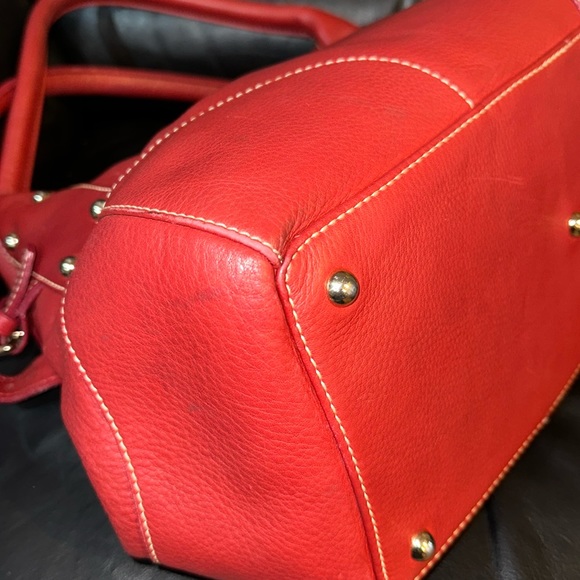 🔥🔥🔥Dooney & Bourke Red Leather Shoulder Bag - Picture 15 of 16